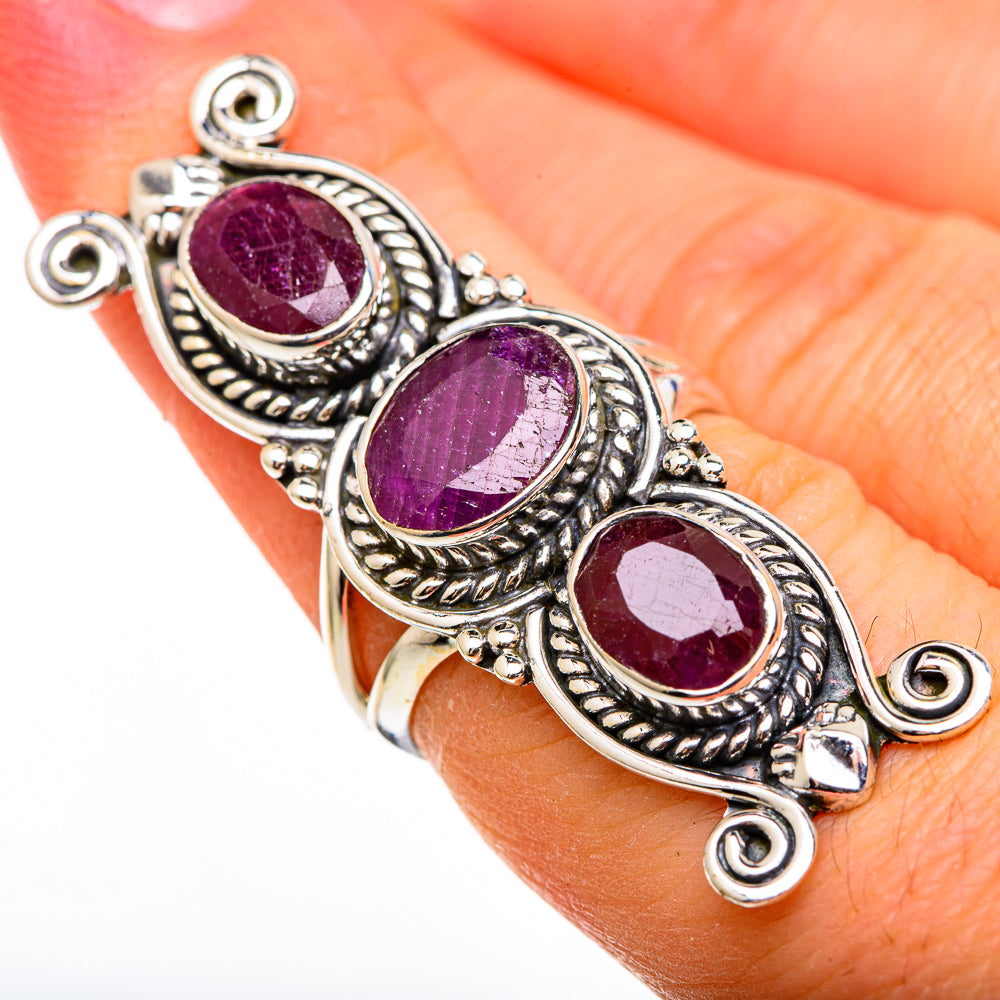 Ruby Rings handcrafted by Ana Silver Co - RING100404