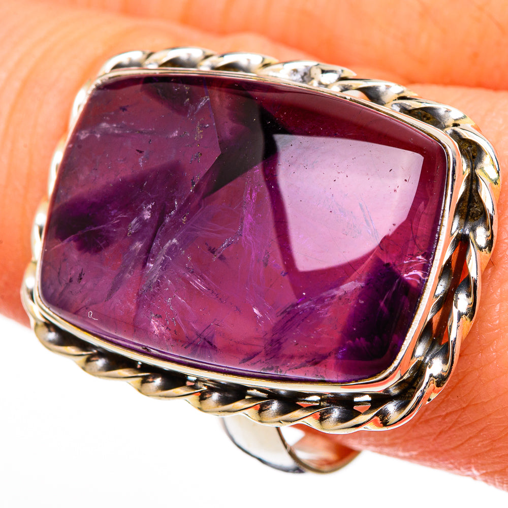 Star Amethyst Rings handcrafted by Ana Silver Co - RING100405