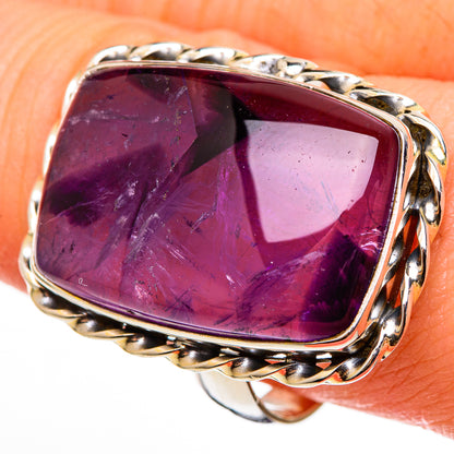 Star Amethyst Rings handcrafted by Ana Silver Co - RING100405