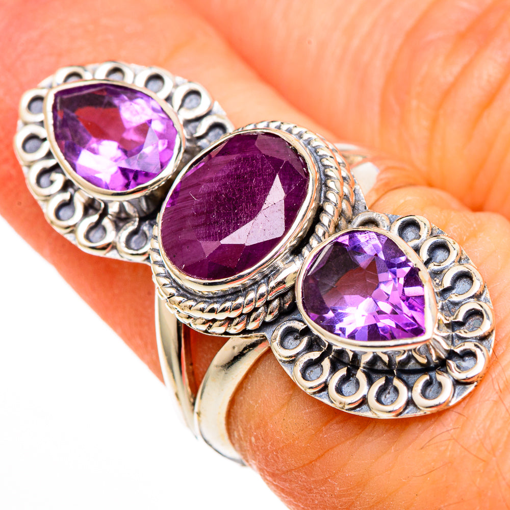 Ruby Rings handcrafted by Ana Silver Co - RING100408