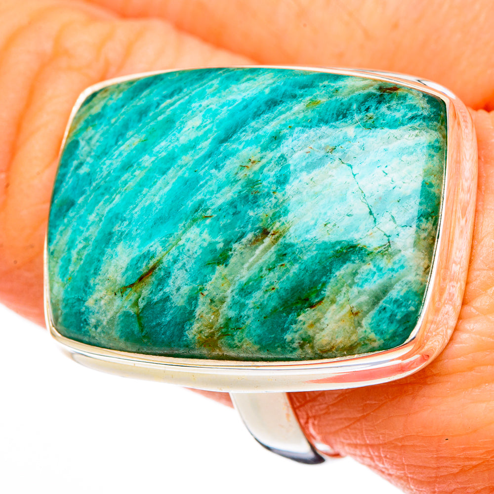 Amazonite Rings handcrafted by Ana Silver Co - RING100414