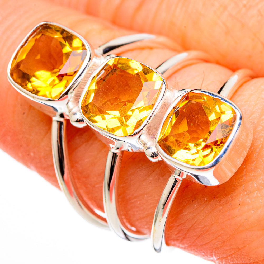 Citrine Rings handcrafted by Ana Silver Co - RING100418