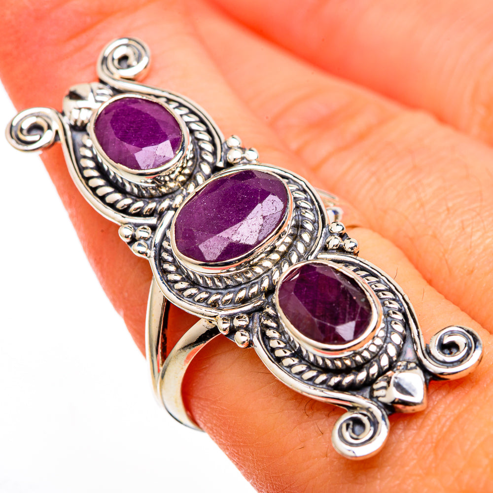 Ruby Rings handcrafted by Ana Silver Co - RING100419