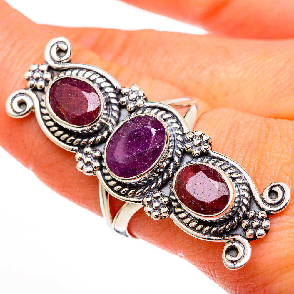 Ruby Rings handcrafted by Ana Silver Co - RING100420