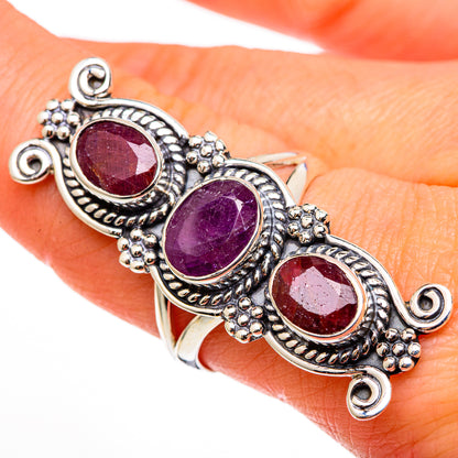 Ruby Rings handcrafted by Ana Silver Co - RING100420