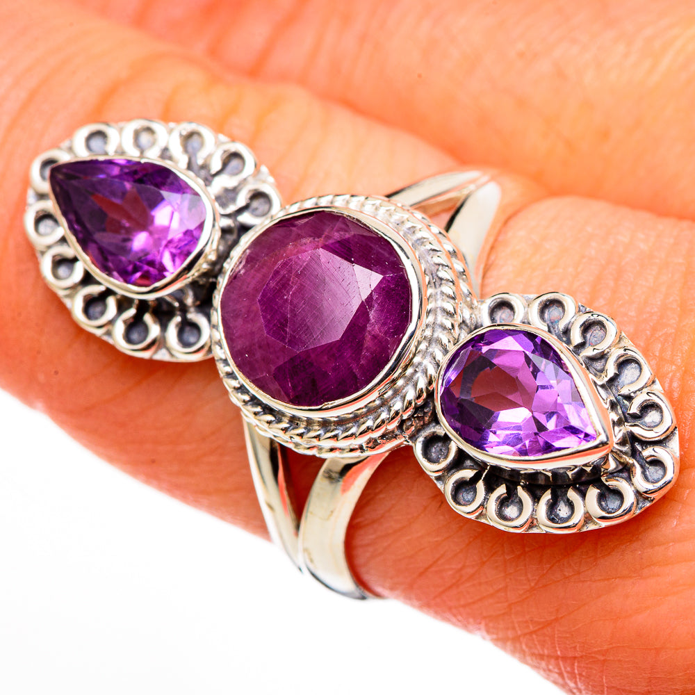 Ruby Rings handcrafted by Ana Silver Co - RING100421
