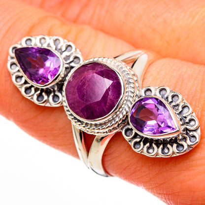 Ruby Rings handcrafted by Ana Silver Co - RING100421