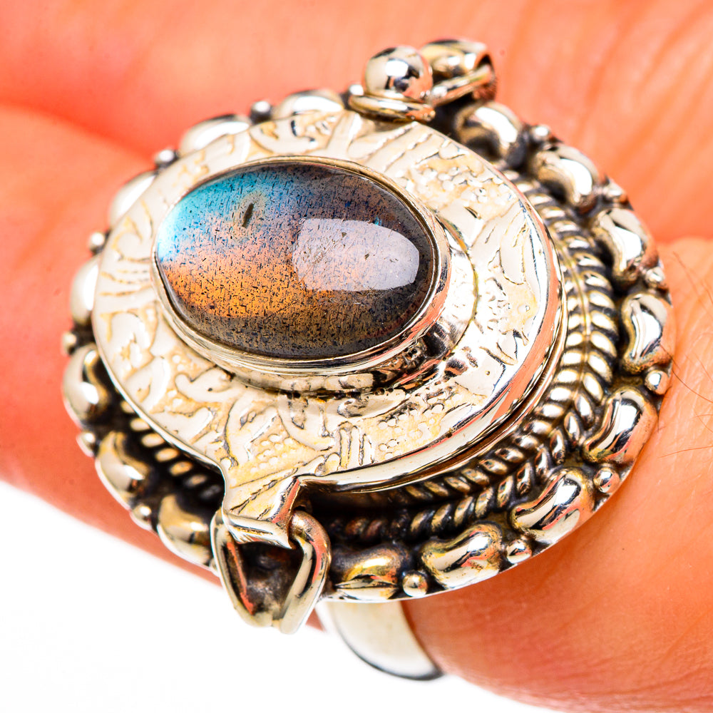Labradorite Rings handcrafted by Ana Silver Co - RING100424