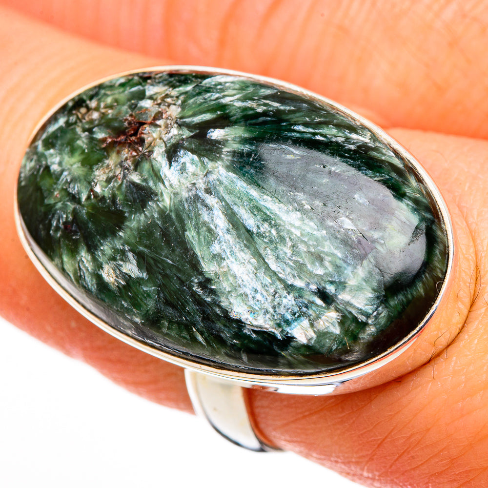 Seraphinite Rings handcrafted by Ana Silver Co - RING100426