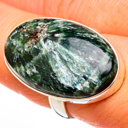 Seraphinite Rings handcrafted by Ana Silver Co - RING100426