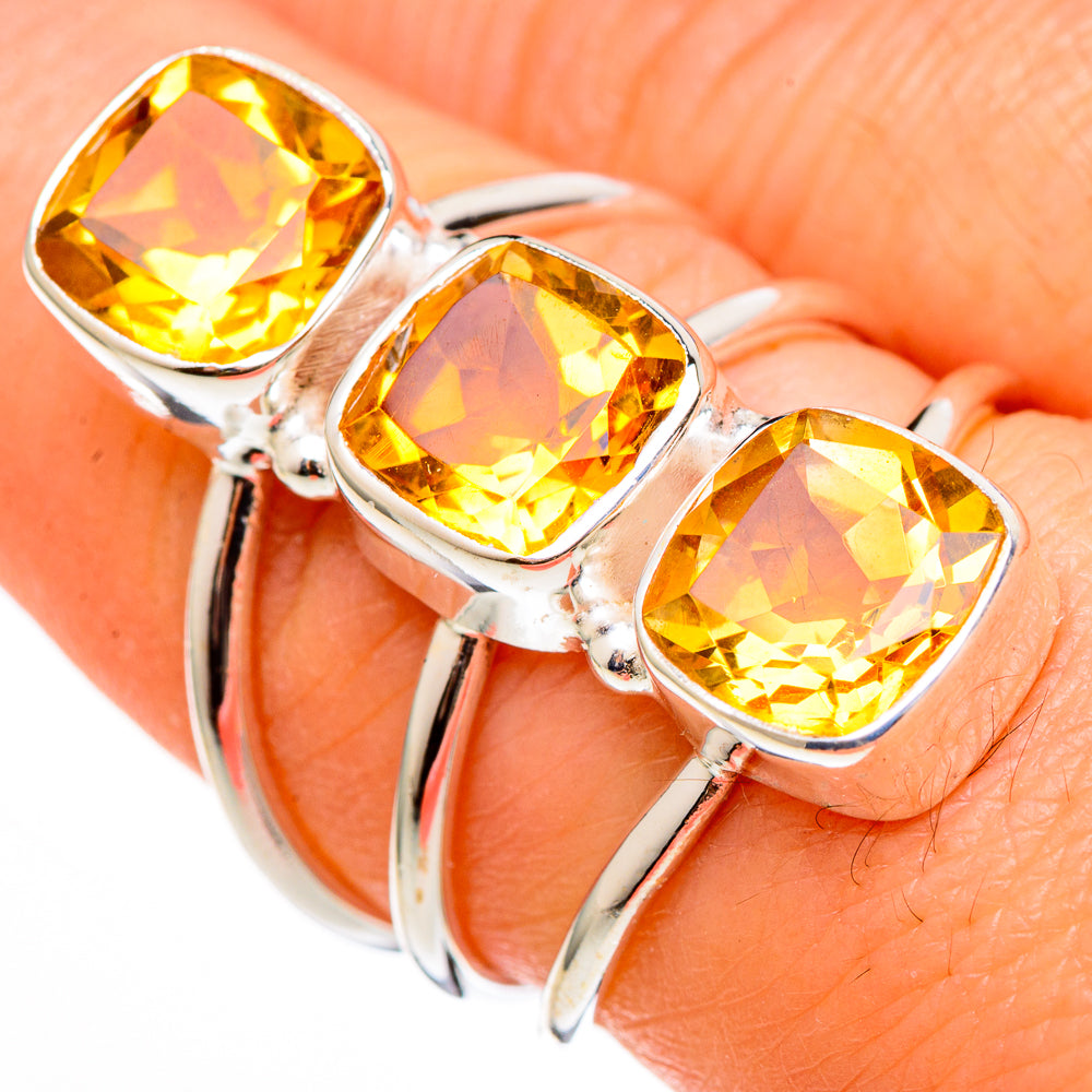 Citrine Rings handcrafted by Ana Silver Co - RING100429