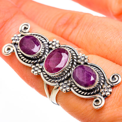 Ruby Rings handcrafted by Ana Silver Co - RING100431