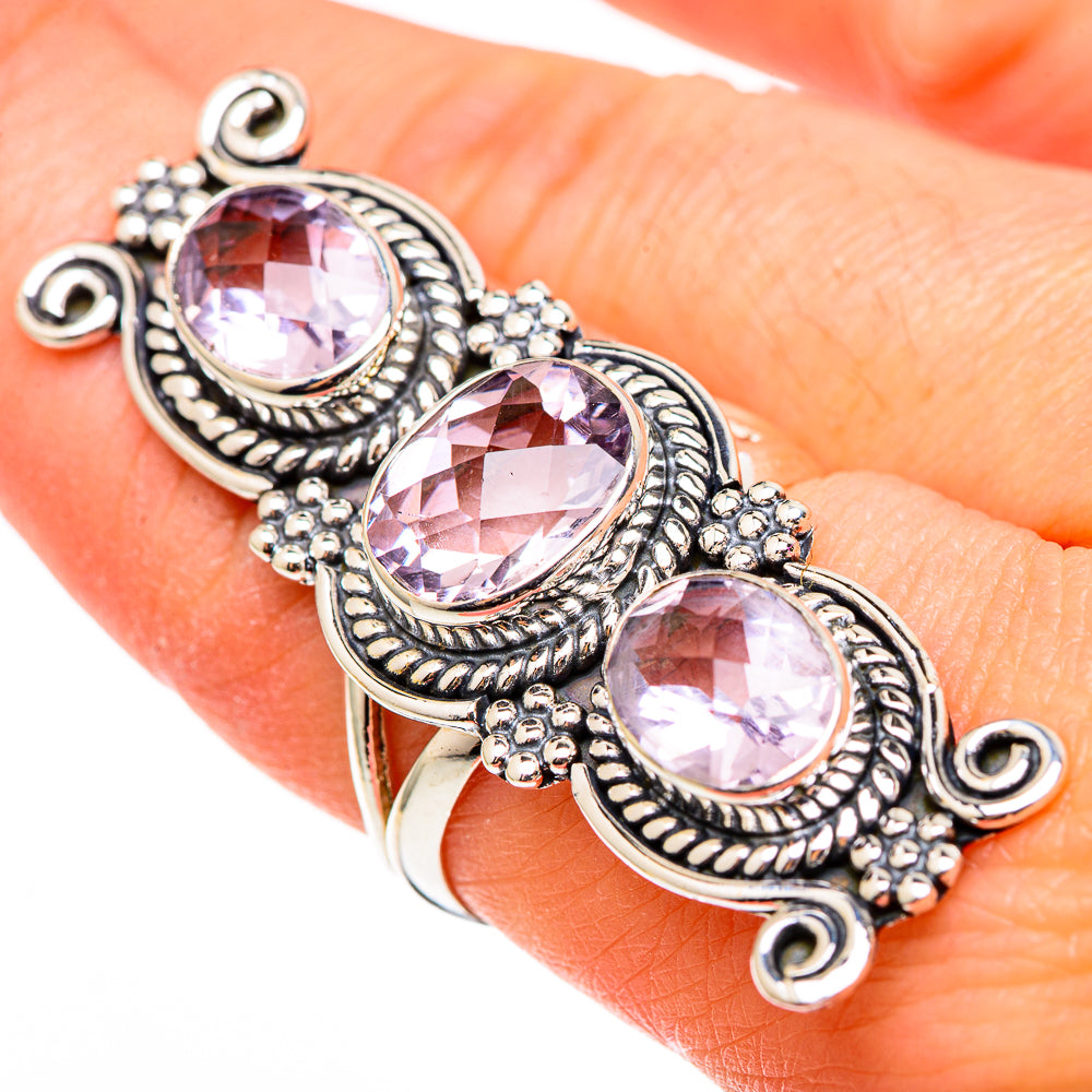 Kunzite Rings handcrafted by Ana Silver Co - RING100433