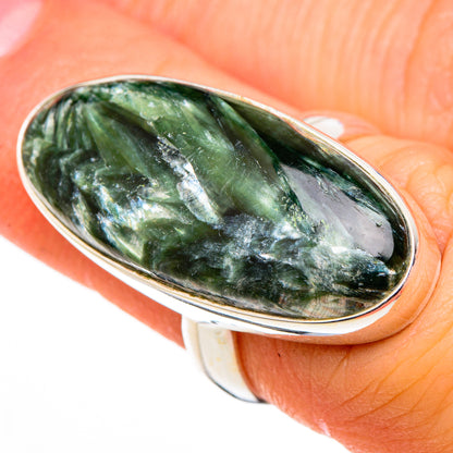 Seraphinite Rings handcrafted by Ana Silver Co - RING100438