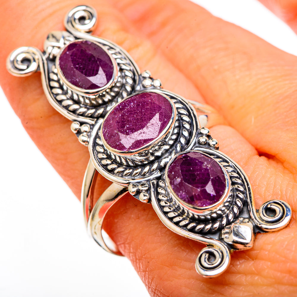 Ruby Rings handcrafted by Ana Silver Co - RING100443