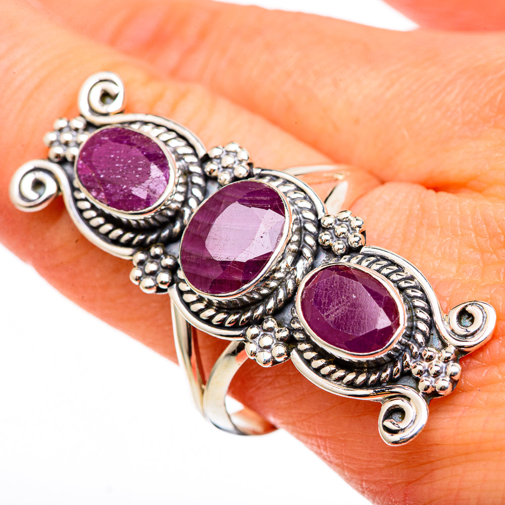 Ruby Rings handcrafted by Ana Silver Co - RING100444