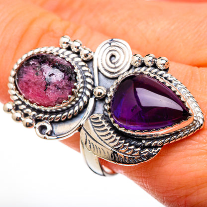 Rhodonite Rings handcrafted by Ana Silver Co - RING100447