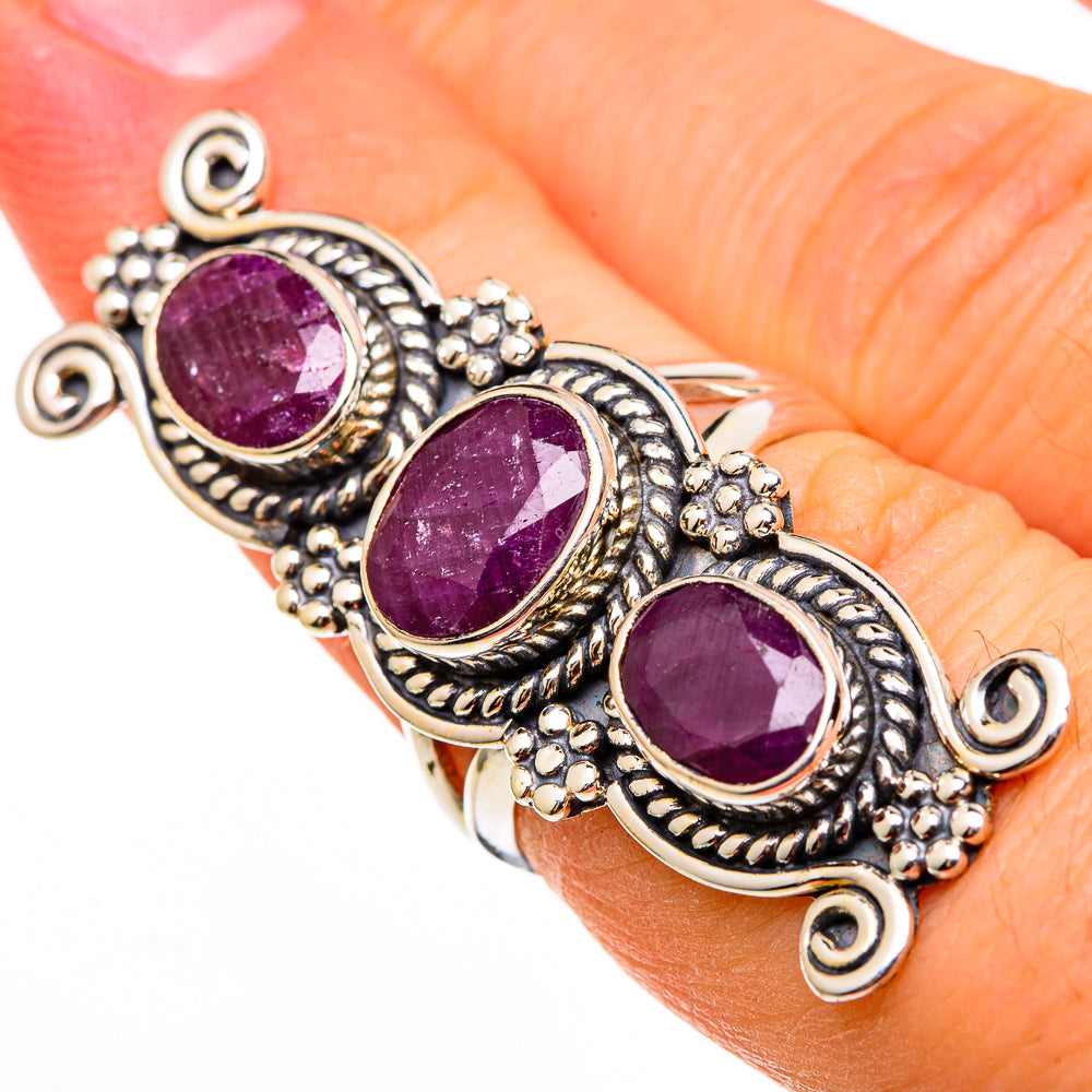 Ruby Rings handcrafted by Ana Silver Co - RING100449