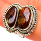 Mexican Fire Agate Rings handcrafted by Ana Silver Co - RING100458