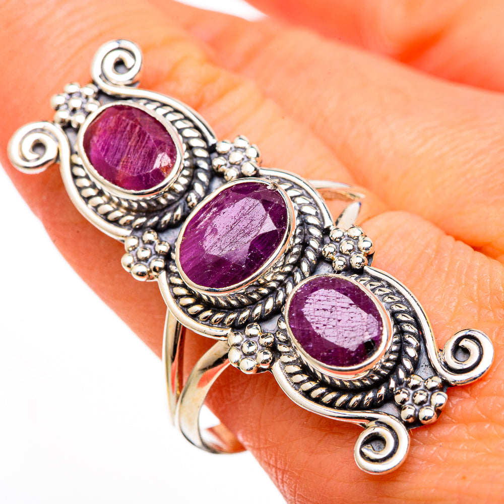Ruby Rings handcrafted by Ana Silver Co - RING100459