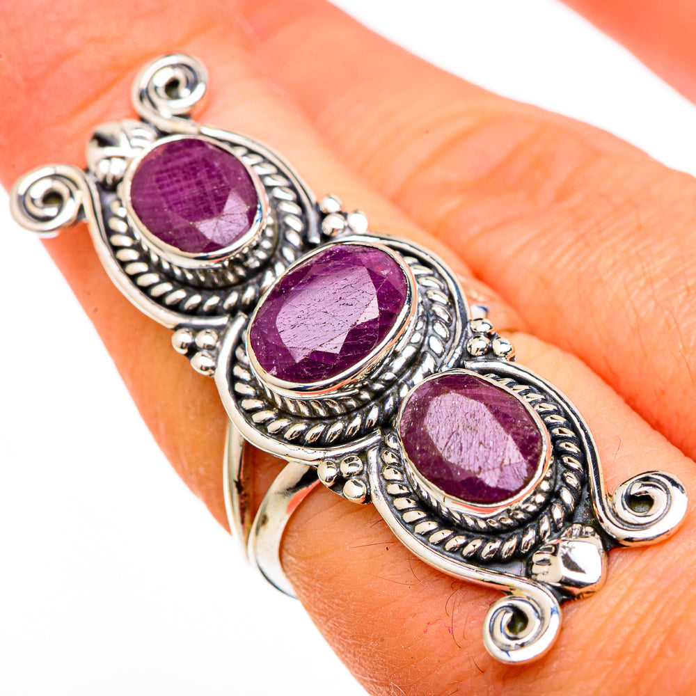 Ruby Rings handcrafted by Ana Silver Co - RING100460