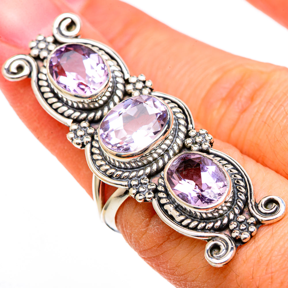 Kunzite Rings handcrafted by Ana Silver Co - RING100462