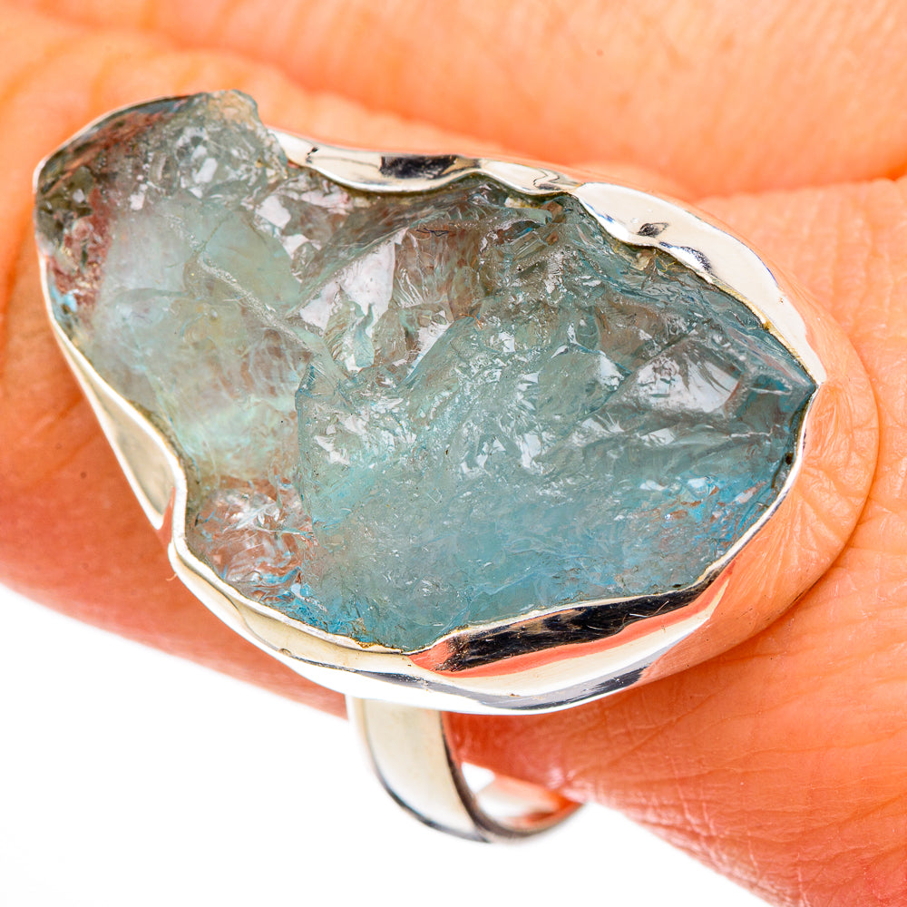 Aquamarine Rings handcrafted by Ana Silver Co - RING100465