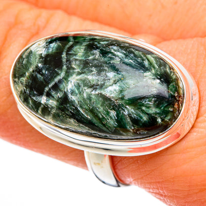 Seraphinite Rings handcrafted by Ana Silver Co - RING100468