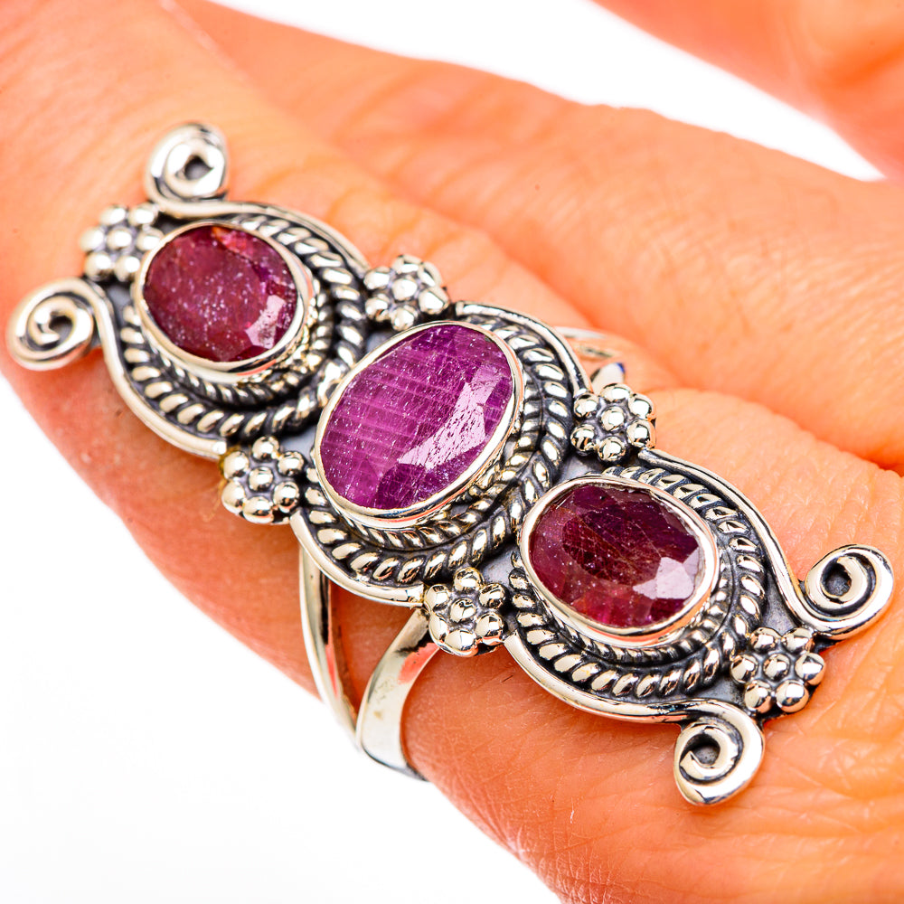 Ruby Rings handcrafted by Ana Silver Co - RING100469