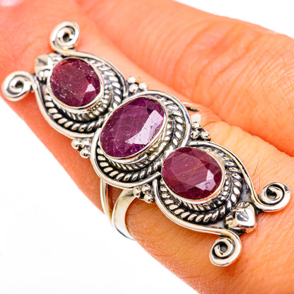 Ruby Rings handcrafted by Ana Silver Co - RING100470