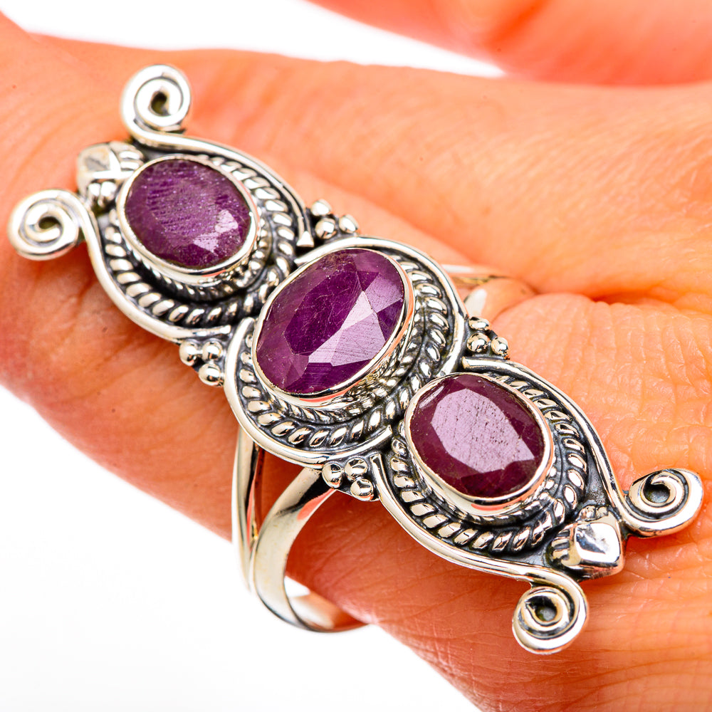 Ruby Rings handcrafted by Ana Silver Co - RING100477