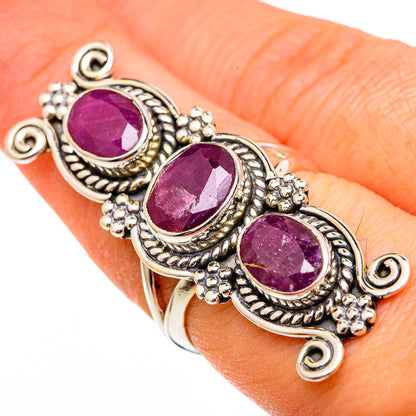 Ruby Rings handcrafted by Ana Silver Co - RING100478