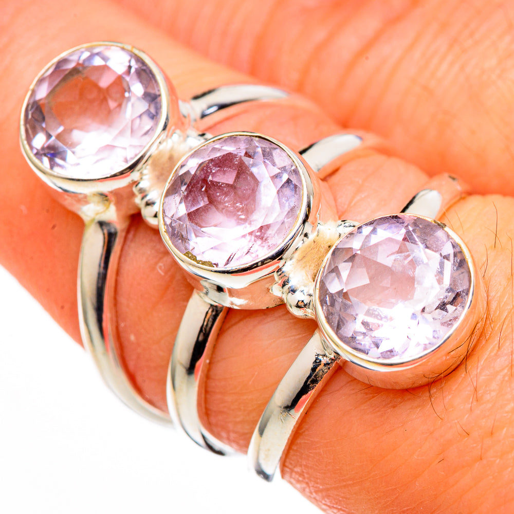 Kunzite Rings handcrafted by Ana Silver Co - RING100482