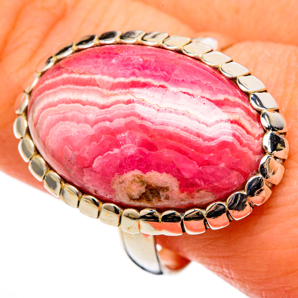 Rhodochrosite Rings handcrafted by Ana Silver Co - RING100490