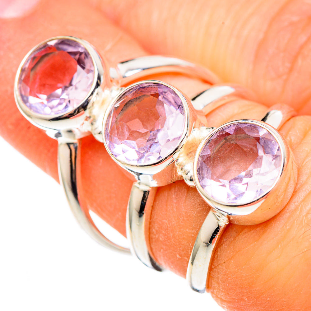 Kunzite Rings handcrafted by Ana Silver Co - RING100491