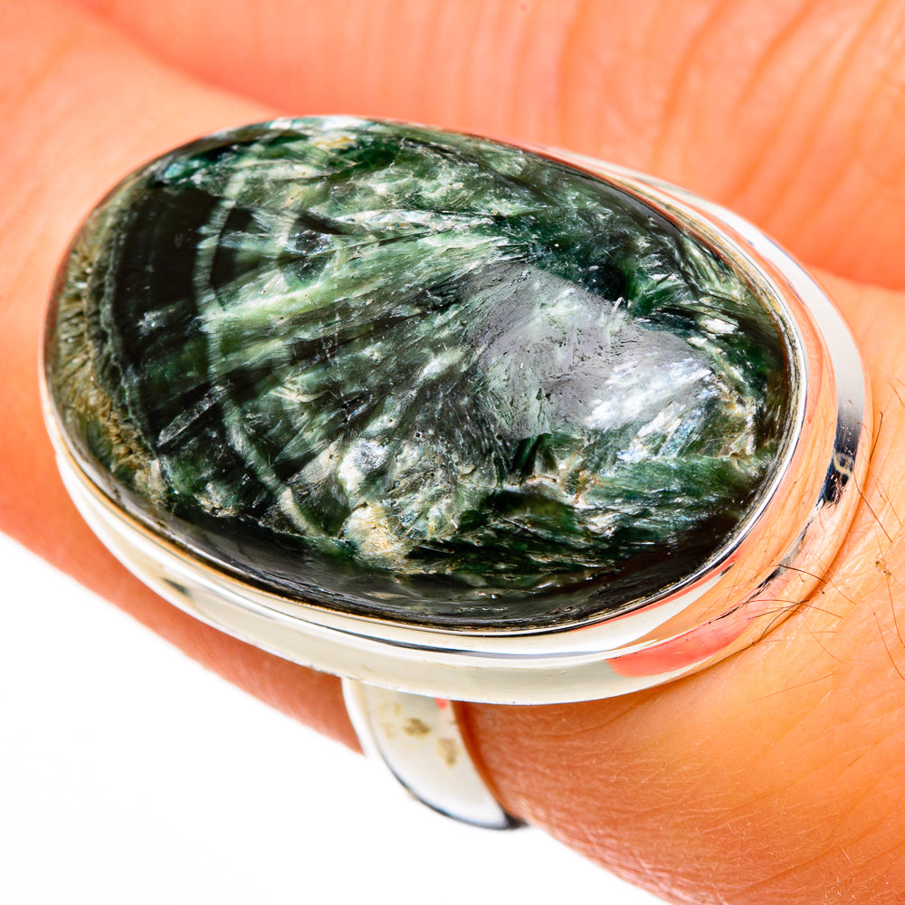 Seraphinite Rings handcrafted by Ana Silver Co - RING100492