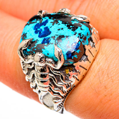 Shattuckite Rings handcrafted by Ana Silver Co - RING100495