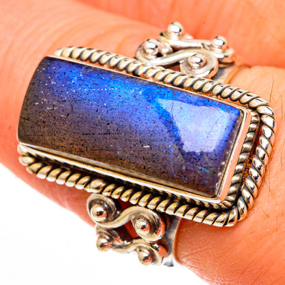 Labradorite Rings handcrafted by Ana Silver Co - RING100496