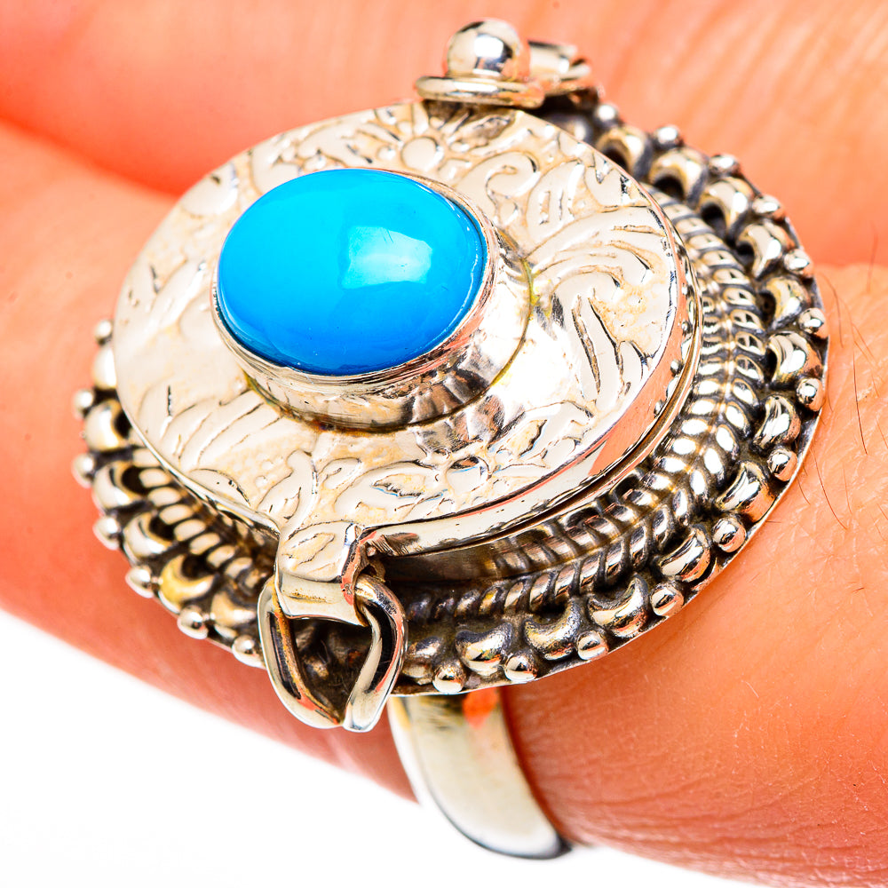 Sleeping Beauty Turquoise Rings handcrafted by Ana Silver Co - RING100497
