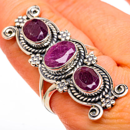 Ruby Rings handcrafted by Ana Silver Co - RING100498