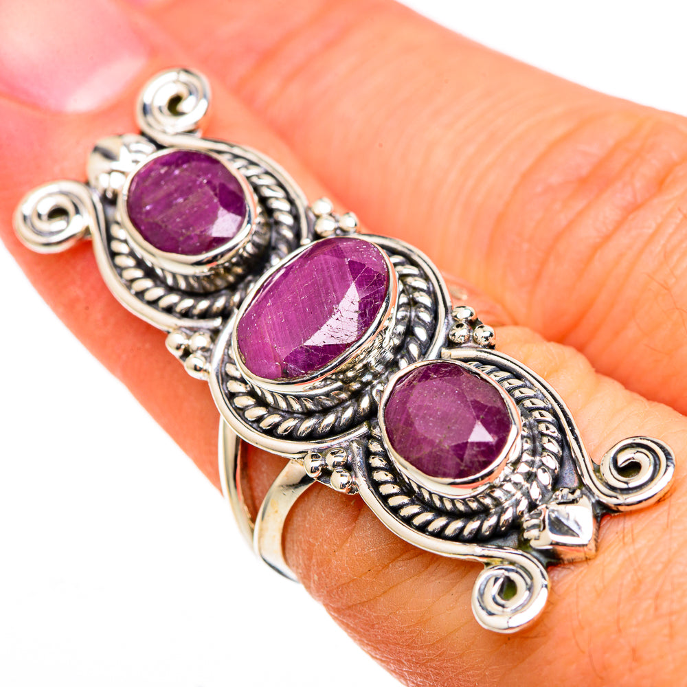 Ruby Rings handcrafted by Ana Silver Co - RING100499