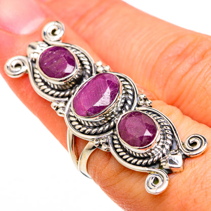 Ruby Rings handcrafted by Ana Silver Co - RING100499