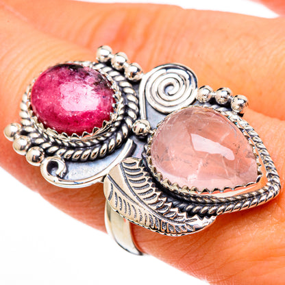 Rose Quartz Rings handcrafted by Ana Silver Co - RING100504