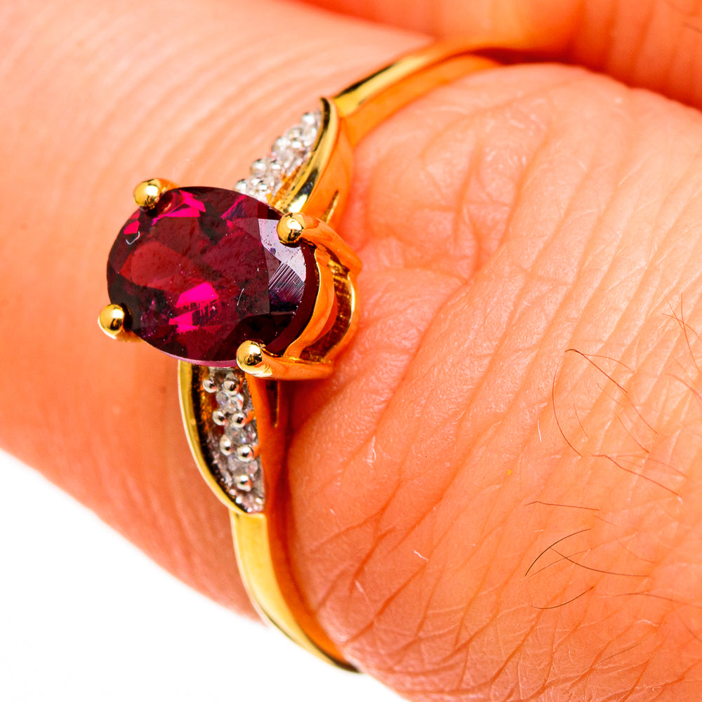 Rhodolite Garnet Rings handcrafted by Ana Silver Co - RING100519