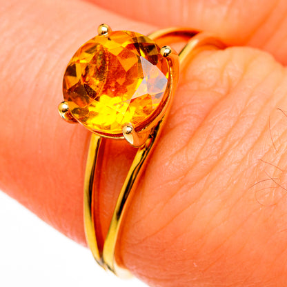 Mandarin Citrine Rings handcrafted by Ana Silver Co - RING100524