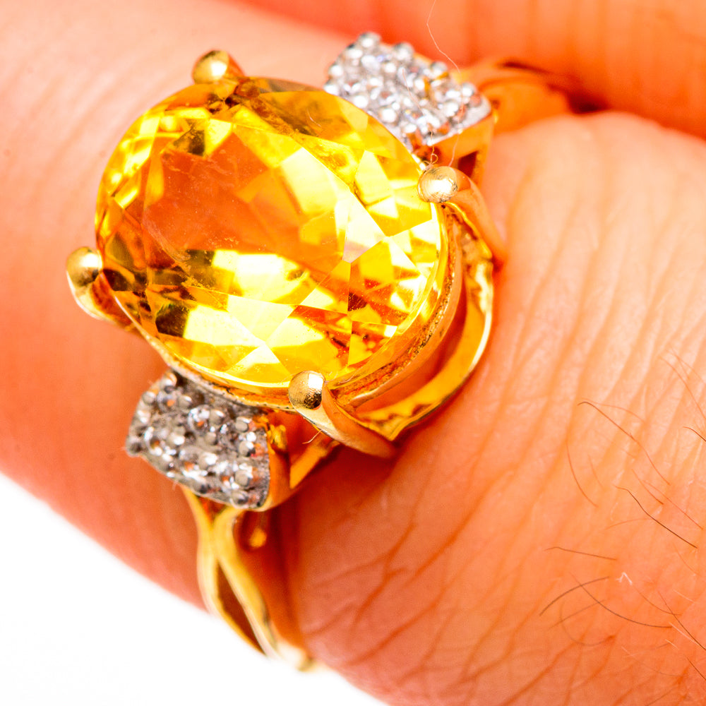 Citrine Rings handcrafted by Ana Silver Co - RING100525