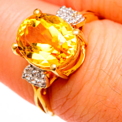 Citrine Rings handcrafted by Ana Silver Co - RING100525