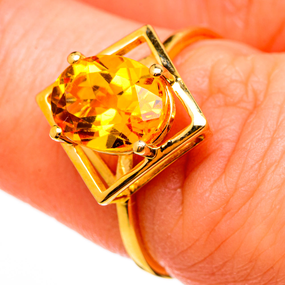 Citrine Rings handcrafted by Ana Silver Co - RING100526