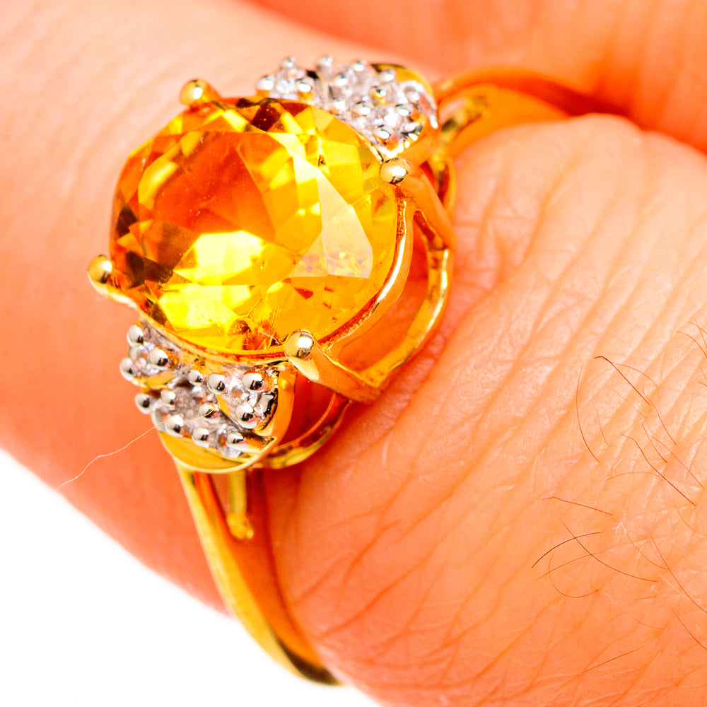 Citrine Rings handcrafted by Ana Silver Co - RING100527