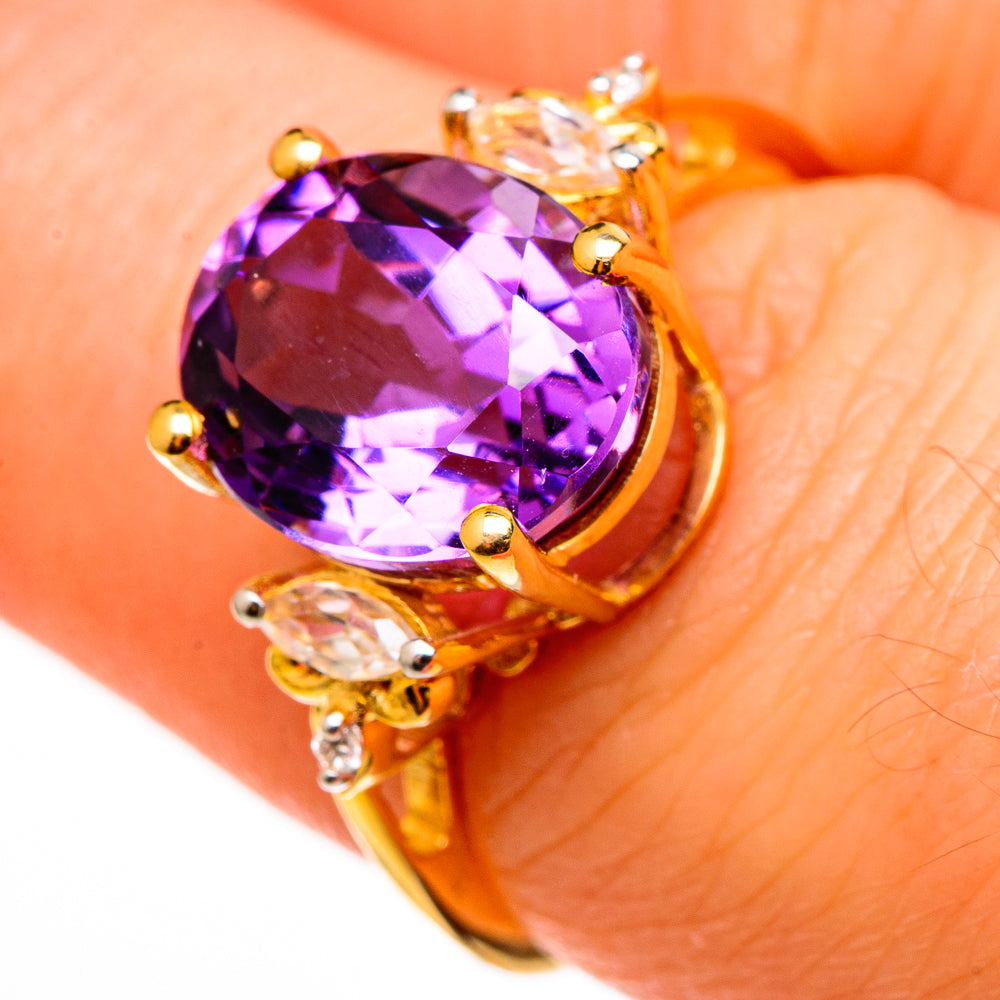 Amethyst Rings handcrafted by Ana Silver Co - RING100529